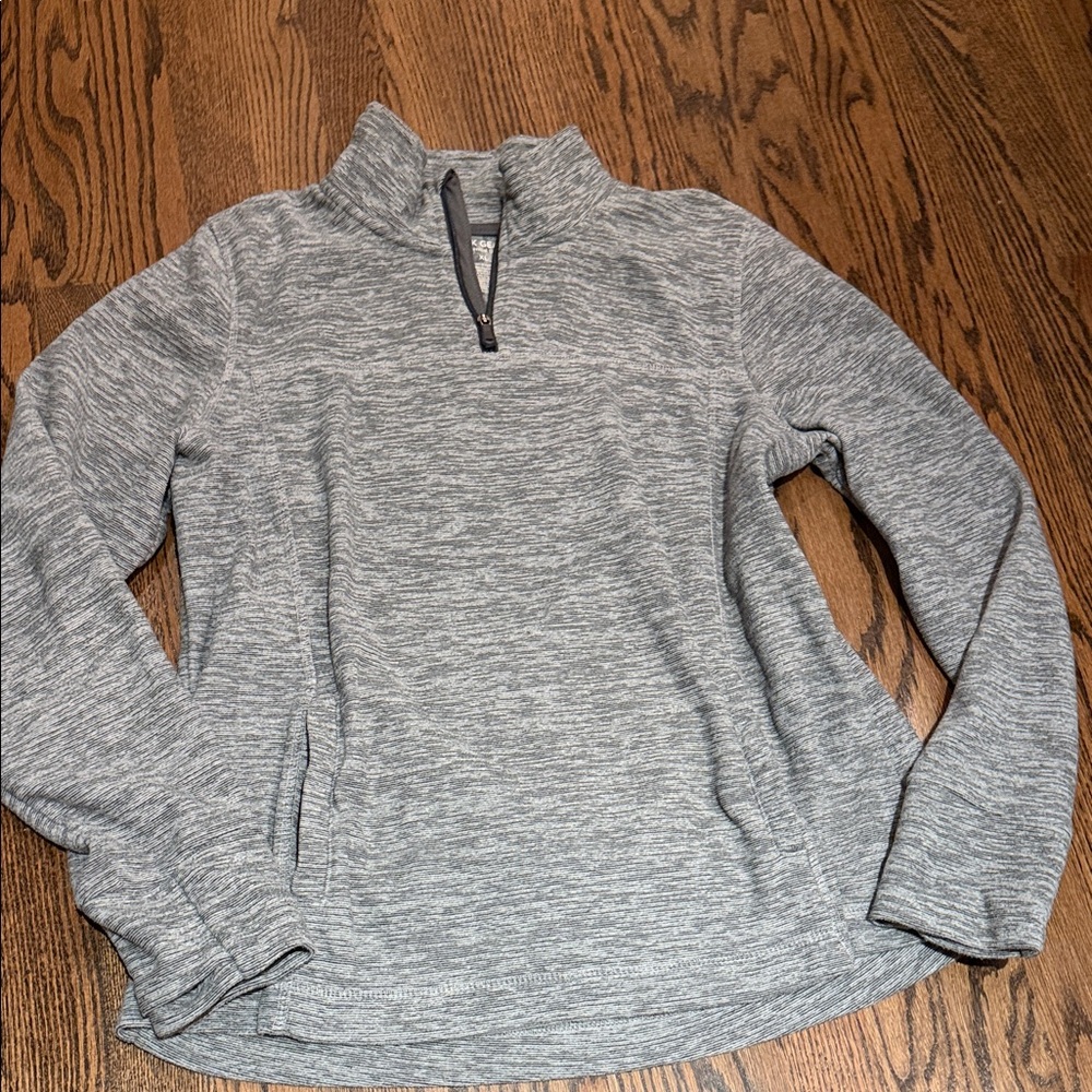Gray Heather Quarter Zip hoodie